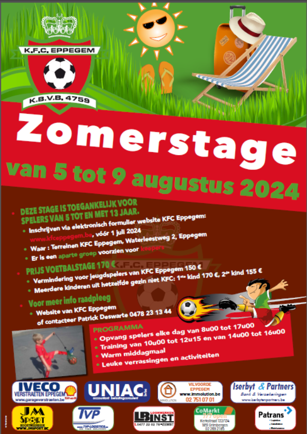 Inschrijving zomerstage
